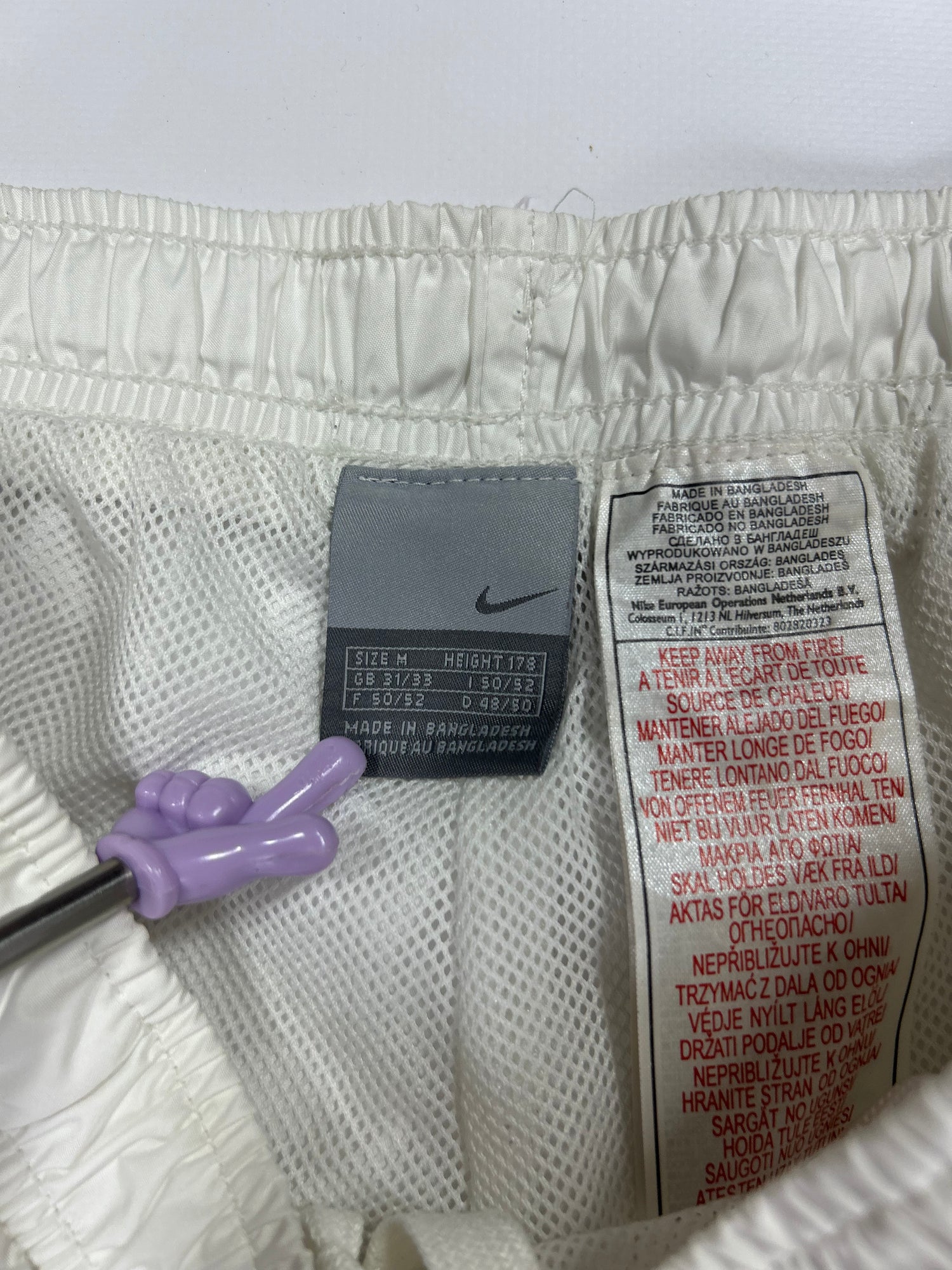 SUPER RARE Nike Vintage Track Pants White - (M)