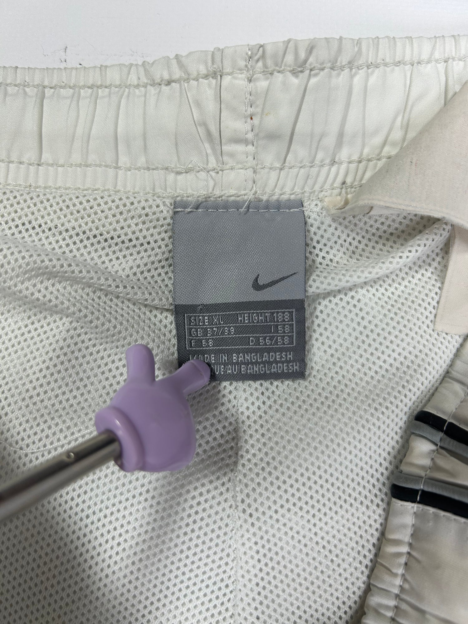 SUPER RARE Nike Vintage Track Pants White - (XL)